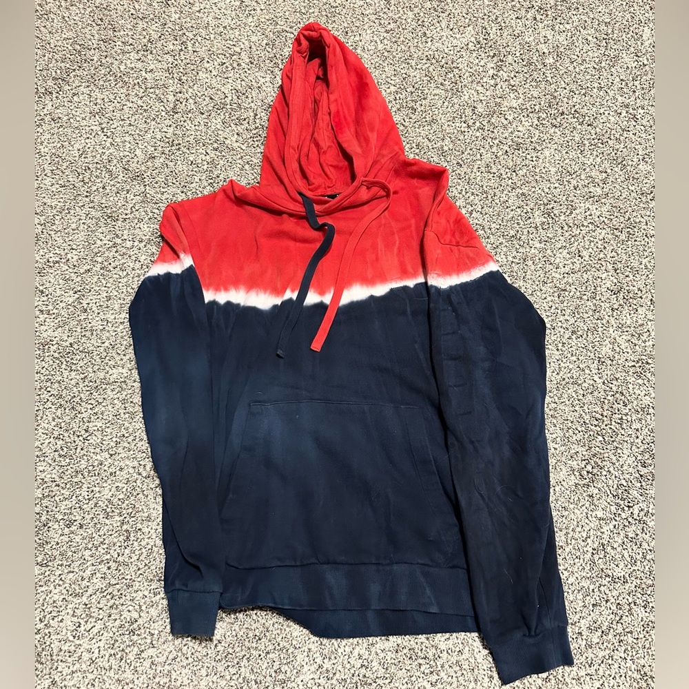 Heavy Sweatshirt Red White Blue